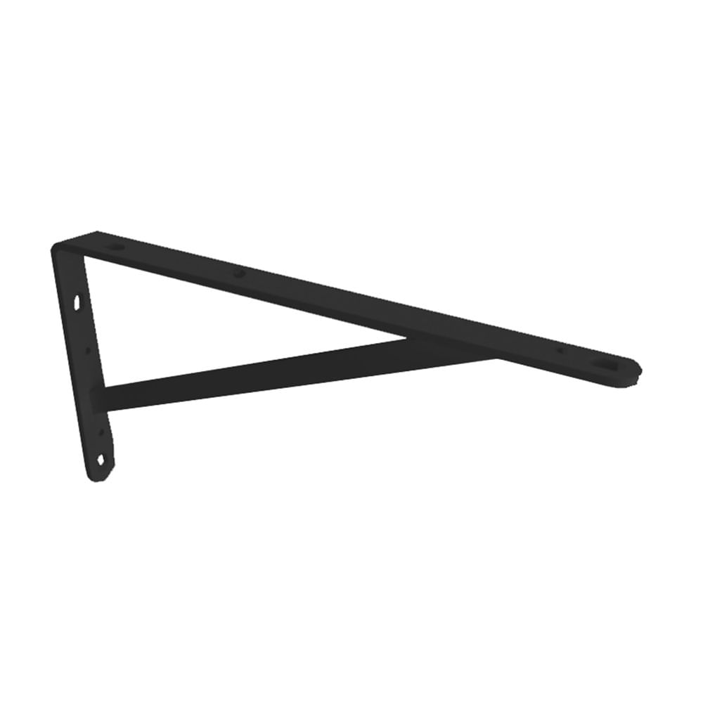 Mão Francesa Reforça 20cm Preto - MFR125200 - Multivisão