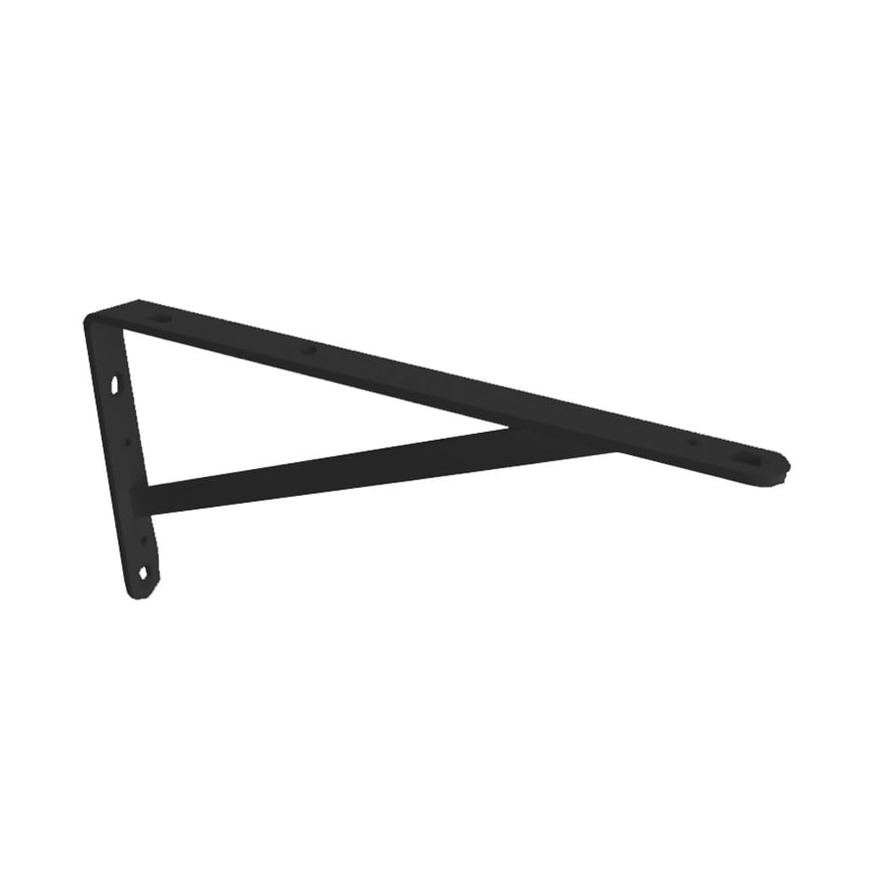 Mão Francesa Reforça 25cm Preto - MFR150250 - Multivisão