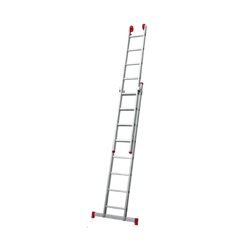 Escada Extensiva de Aluminio 8X2 Degraus - Botafogo