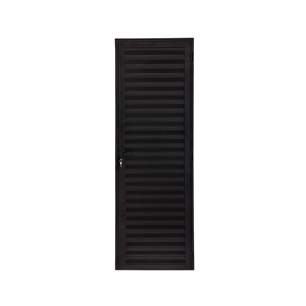 Porta Palheta 210X80 Preto Esquerda 02/048PTA - AJ Esquadrias