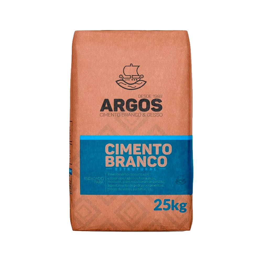 Cimento Branco - Saco com 25Kg - Argos