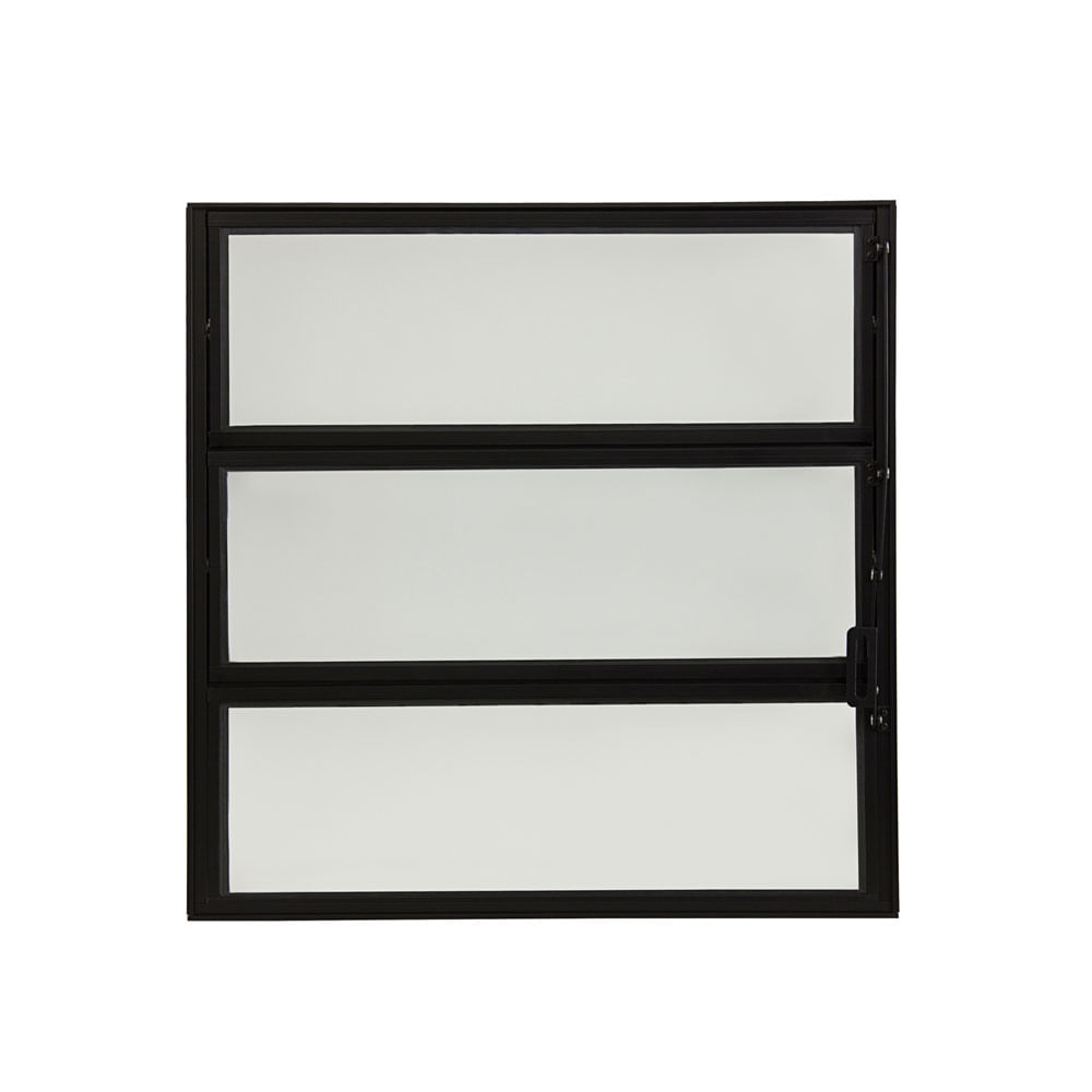 Vitro Basculante Boreal Preto 60x60cm - 02/006BPTA - AJ Esquadrias