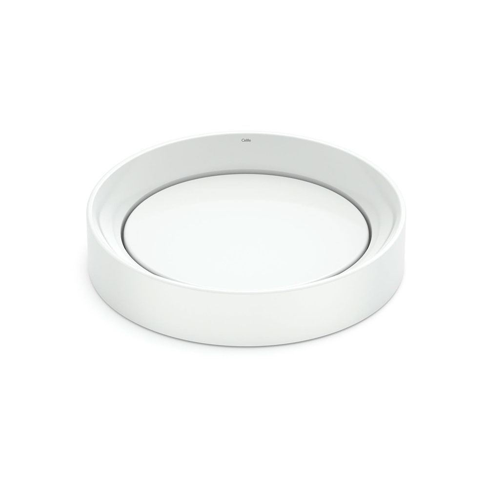 Cuba de Apoio Oval D5 45X40 Branco - Celite