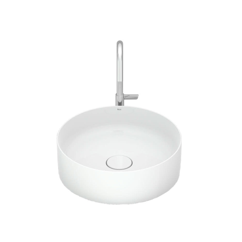 Cuba de Apoio Redonda Terra T2 39Cm Branco - Roca