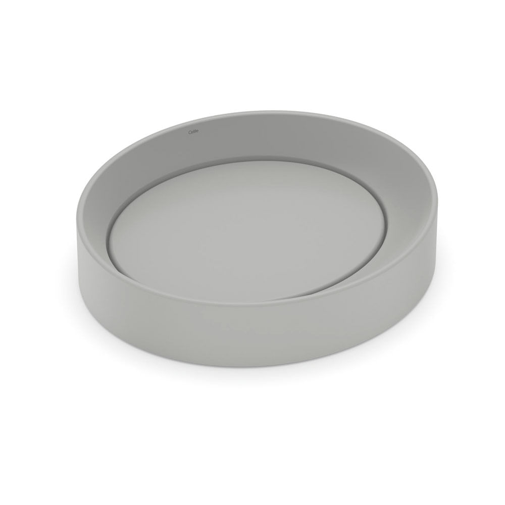 Cuba de Apoio Oval D5 45X40 Stone - Celite