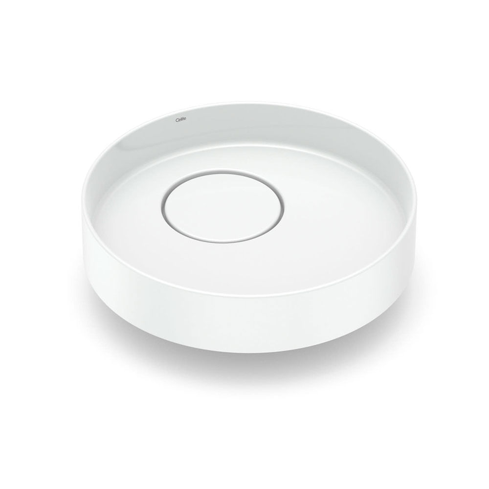 Cuba de Apoio Redonda D4 39,5Cm Branco - Celite
