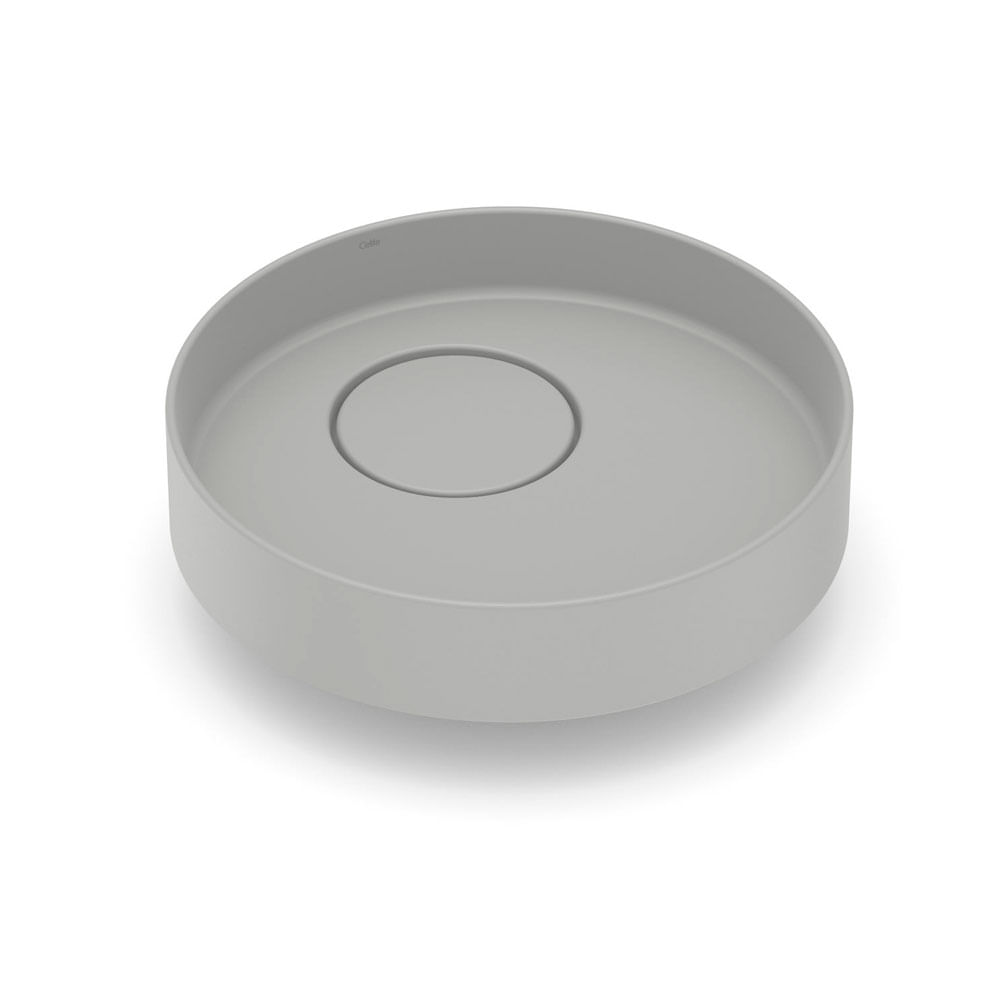 Cuba de Apoio Redonda D4 39,5Cm Stone - Celite