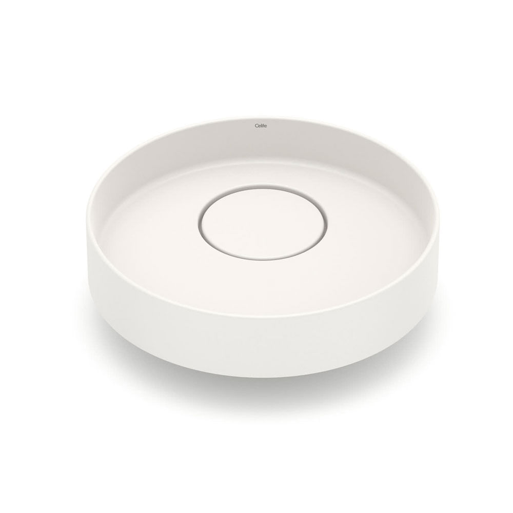 Cuba de Apoio Redonda D4 39,5Cm Beige - Celite