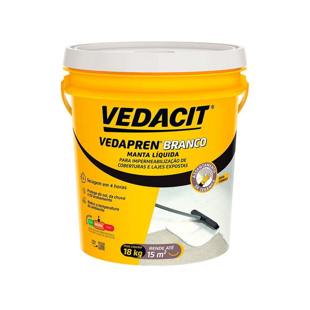 Vedapren Branco Manta Liquida 18kg - Vedacit