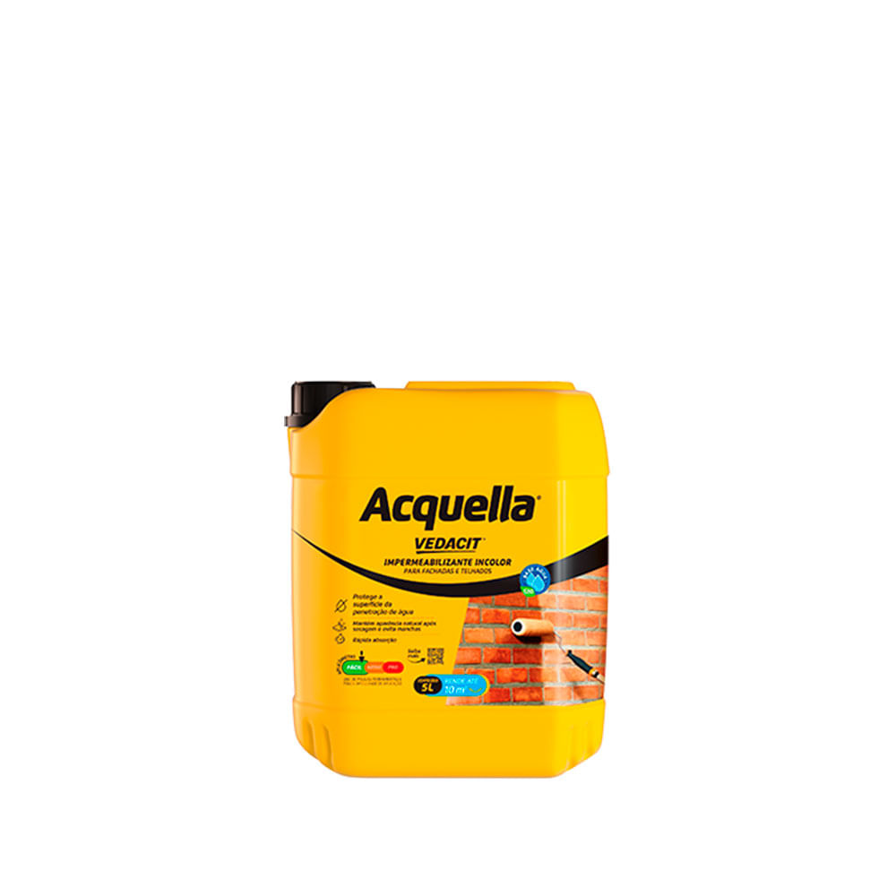 Impermeabilizante Incolor Acquella à Base de Água 5L - Vedacit