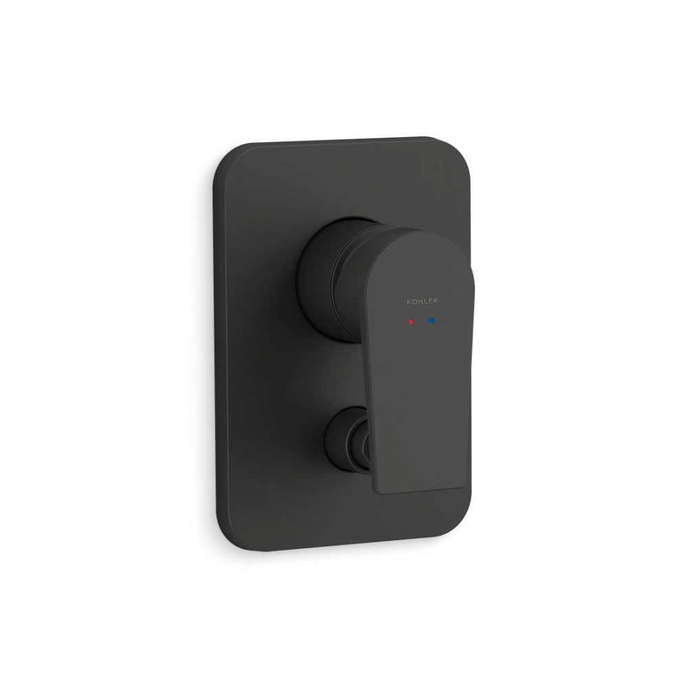 Acabamento Monocomando para Chuveiro/Banheira Taut Black Mate T74041BL - Kohler