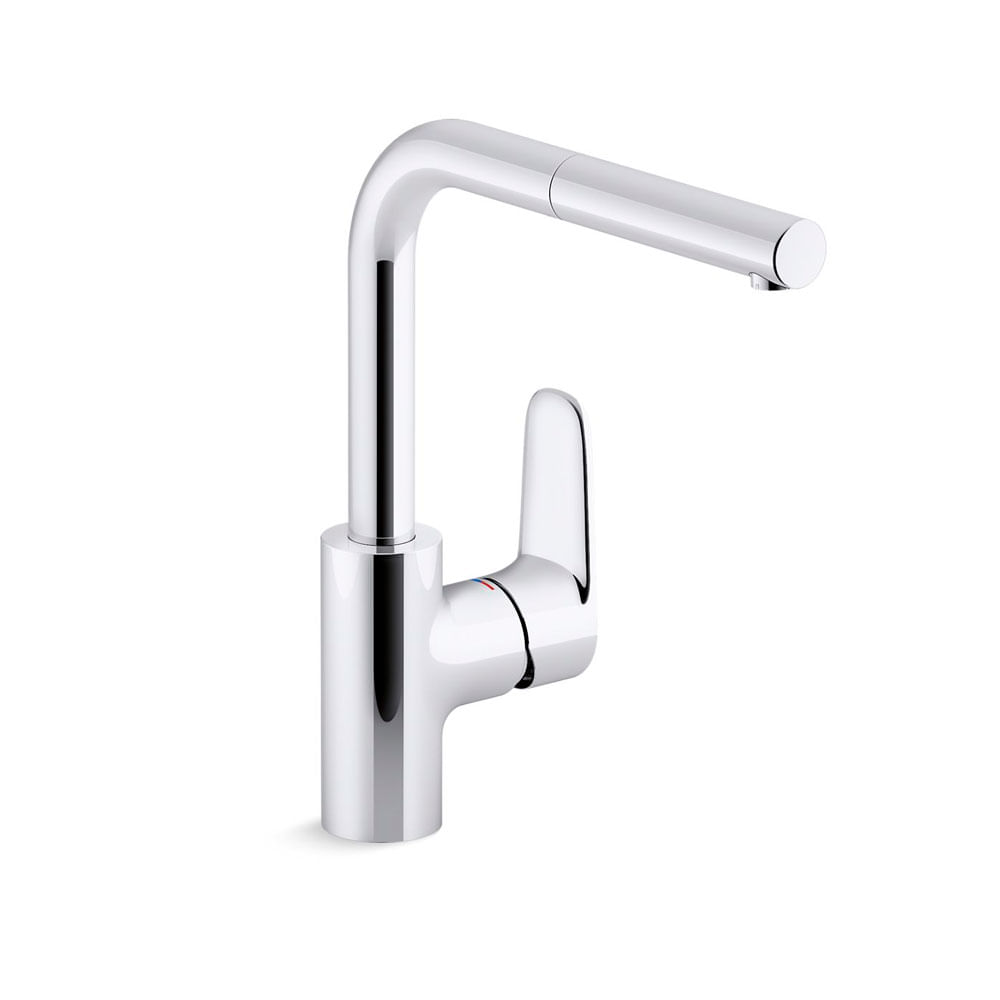 Misturador Monocomando de Cozinha Aleo Ducha Removível Cromado 99175CP - Kohler