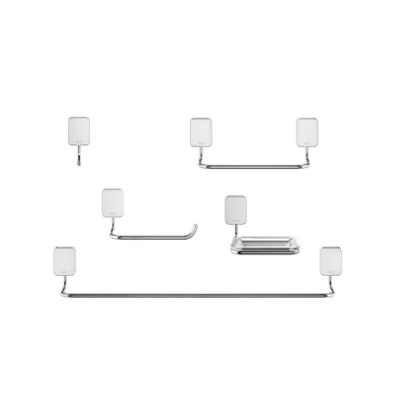 Kit Acessórios para Banheiro Pop 5 peças Cromado 215430 - Docol