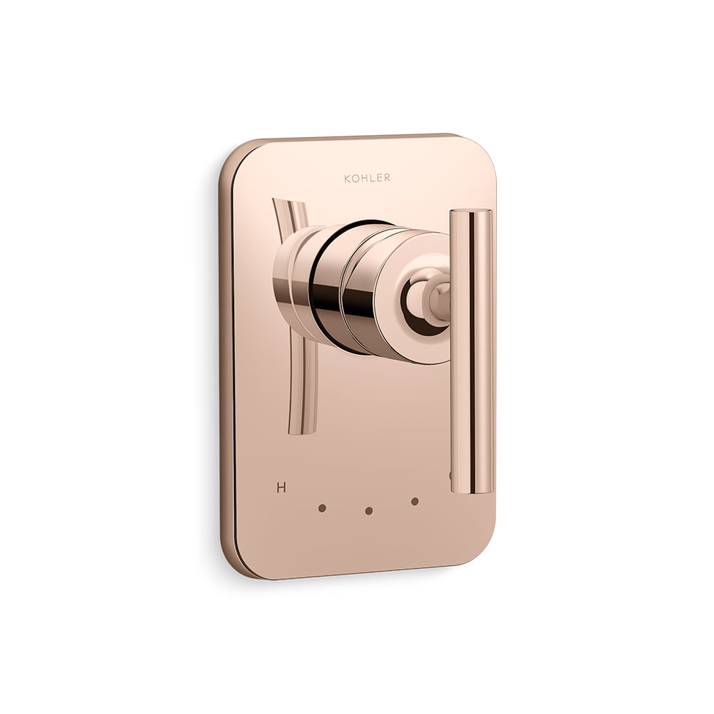 Acabamento Para Misturador Monocomando De Chuveiro Purist Ouro Rosa - T7362BR-4-RGD - Kohler
