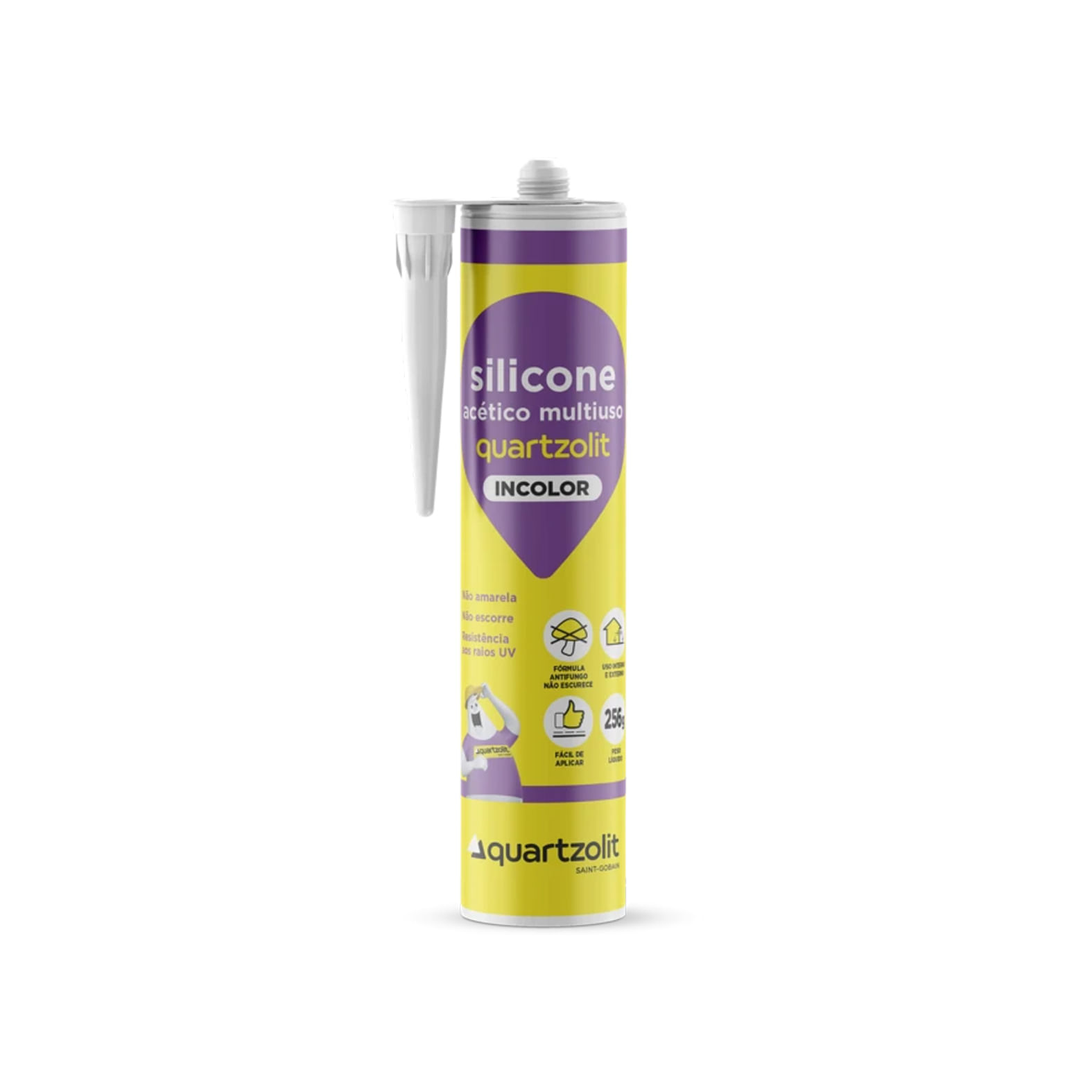 Silicone Acetico Multiuso 250gr - Quartzolit
